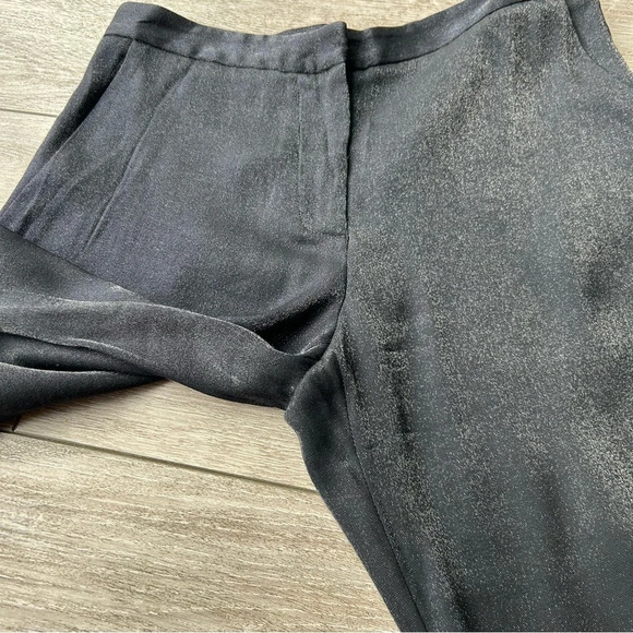 Jeffrey Dodd Shimmer Flare  Side Slits Pants Made in Italy - Picture 3 of 14